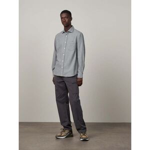 ✨HARTFORD PAUL PIN POINT FLANNEL GREY SZ MEDIUM SHIRT✨